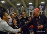 2013 Lourdes Pilgrimage - SUNDAY Cardinal Dolan Presents Malades Medals Pius X (40/71)